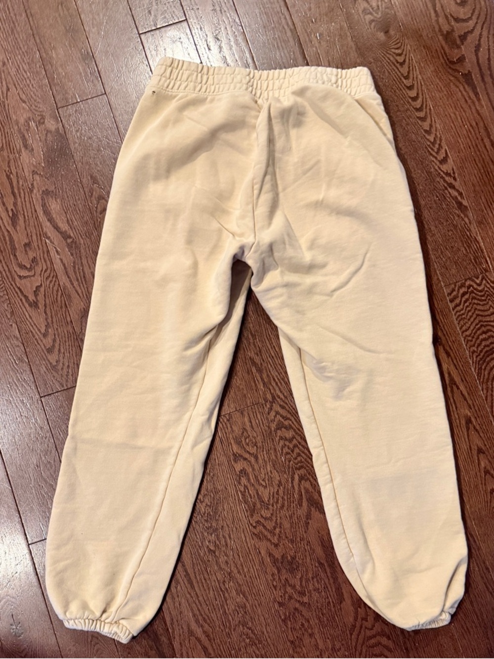 aerie Cream Elastic-Waist Sweatpants - Picture 3 of 3